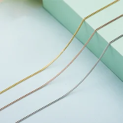 wholesale 1.0 mm 925 sterling silver curb chain italy 16 inches 18 inches silver chain