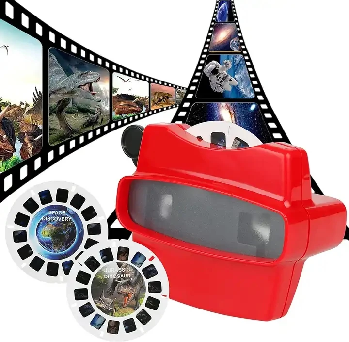 Science Educational Photo Slide Viewer 3D Viewer Machine View Master Viewfinders Toys for Kids with Film Reels