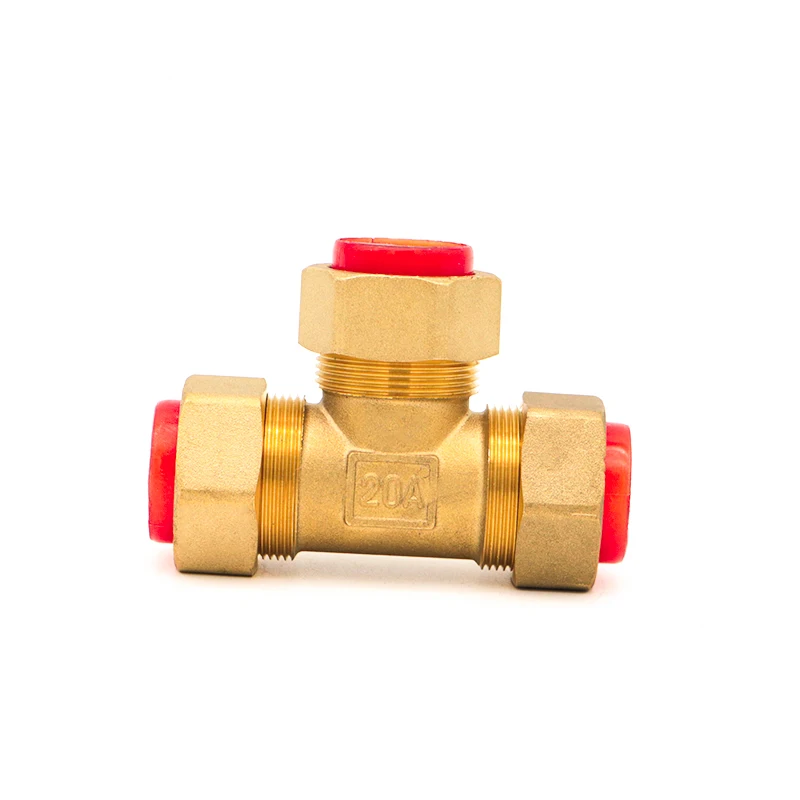 Forged  CNC Machining Brass gas Connection Joint Pipe Fittings Elbow Tee Adapter Nipple Connector