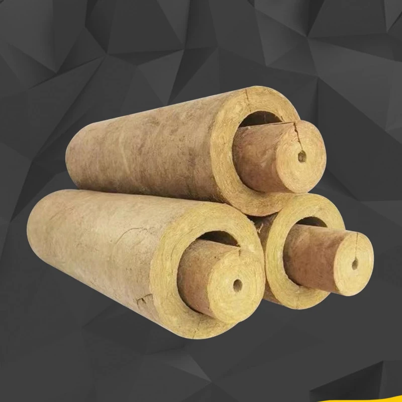 HS Code Soundproof Insulation Materials rock Glass wool Pipe Insulation