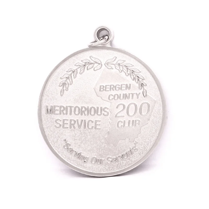 manufacturer custom logo Matt silver thailand sport mini marathon medal