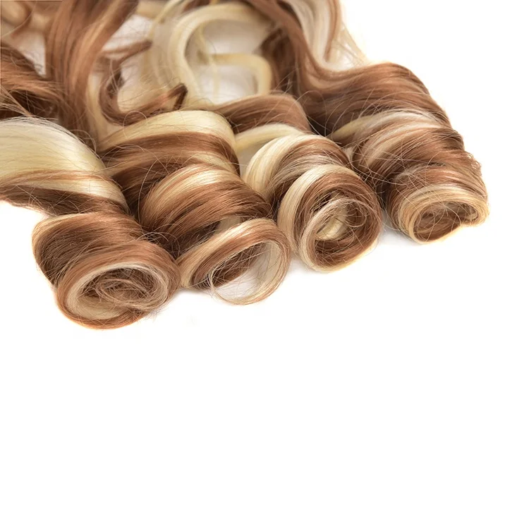 22 Inch Free Shipping Wholesale Synthetic Spiral Curly Loose Wave Spanish French Curl Braiding Hair Extension