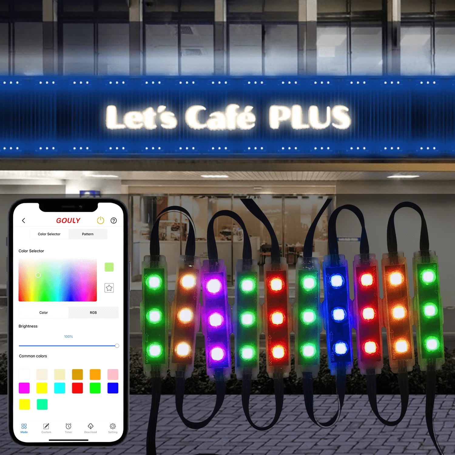 Высококачественный мини светодиодный модуль 1 44 Вт ucs1903 rgb цветной впрыска