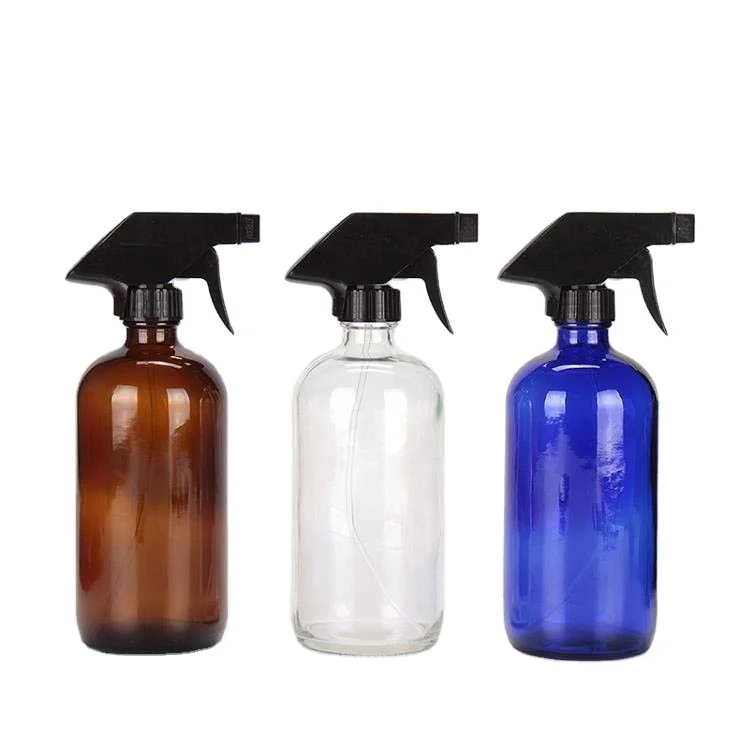 OSHOW оптом 5 мл 500 мл пустая красочная круглая Бостонская бутылка стеклянная бутылка для шампуня и лосьона