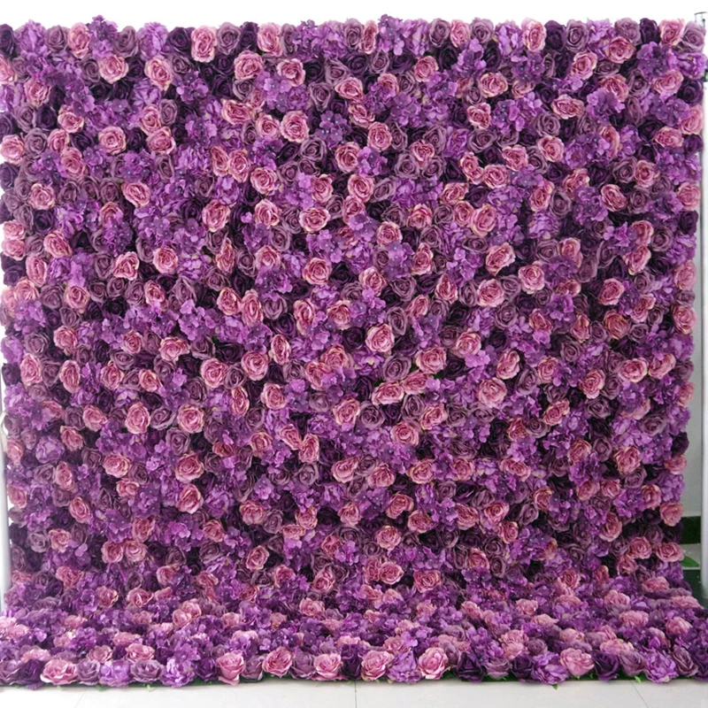 Drapery Cream White 3d Hairy Feather With Butterfly Orchid Roll Up Floral Wedding Panels Backdrop Blush Burgundy Flower Wall