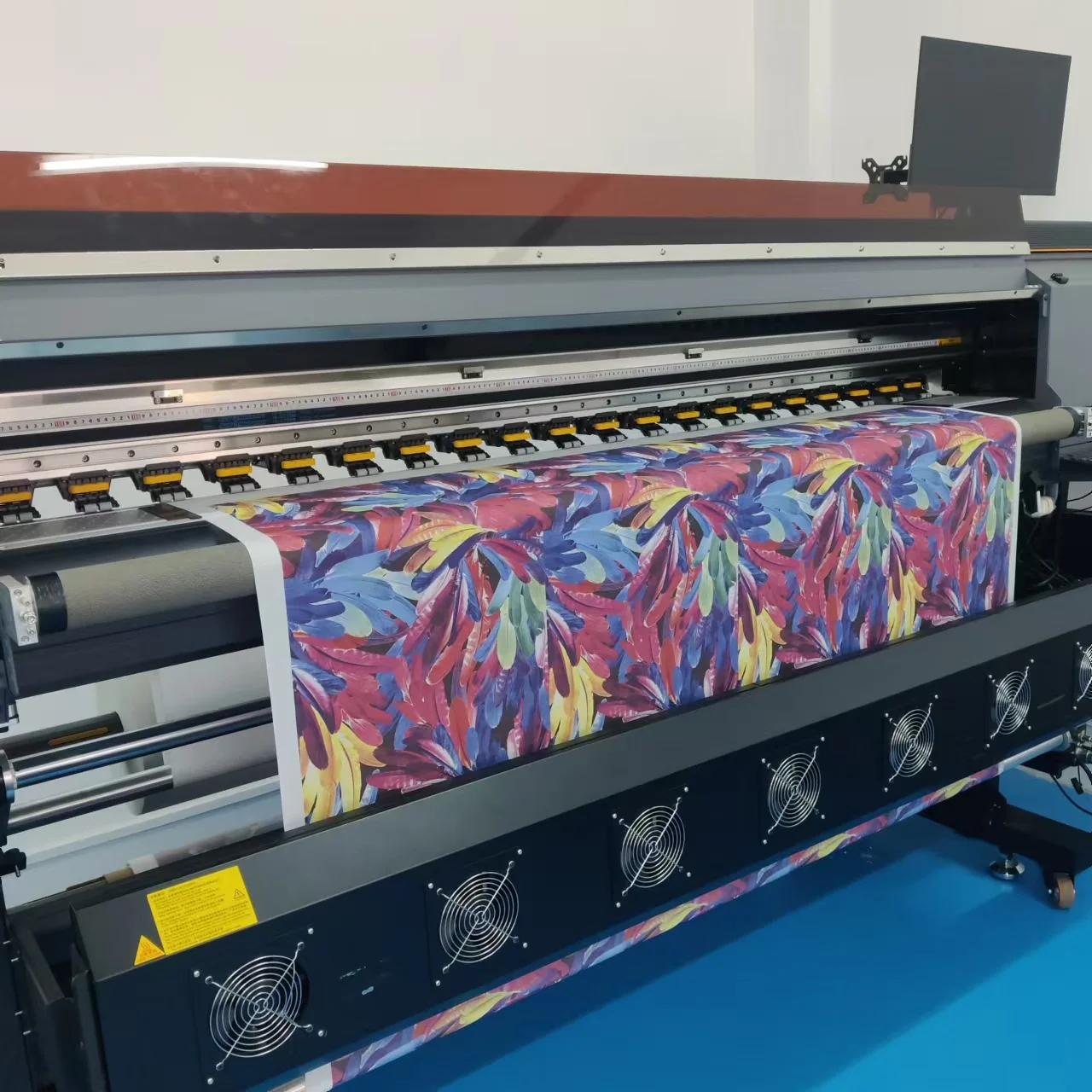 Enjet E74 4 heads epson i3200 with 1.9M width sublimation printer for polyester heat transfer machine