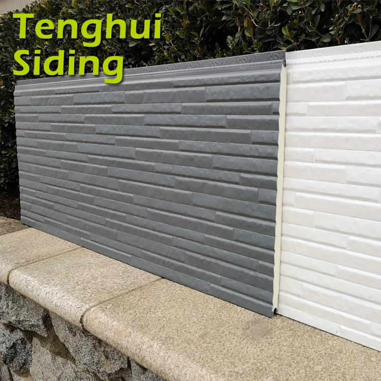 Tenghui Fireproof 16mm Sandwich Wall Panel Decorative Exterior Wall Siding Panels