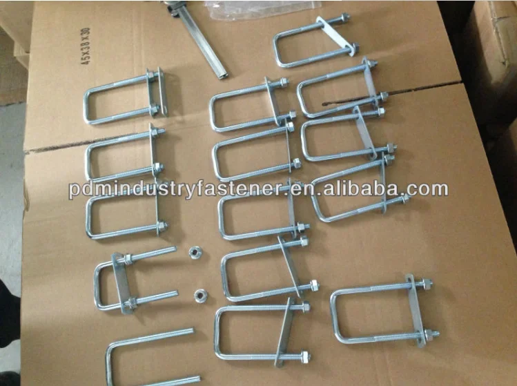 Zinc Plated DIN3570 Stainless Steel 304 7mm Strain Clamp U Type Bolt