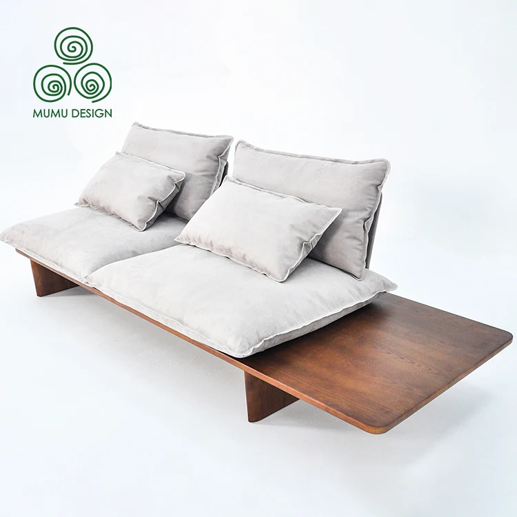 MUMU European Modern Style Room Wood Table Retro Furniture Lazy Luxury Sofa for Home