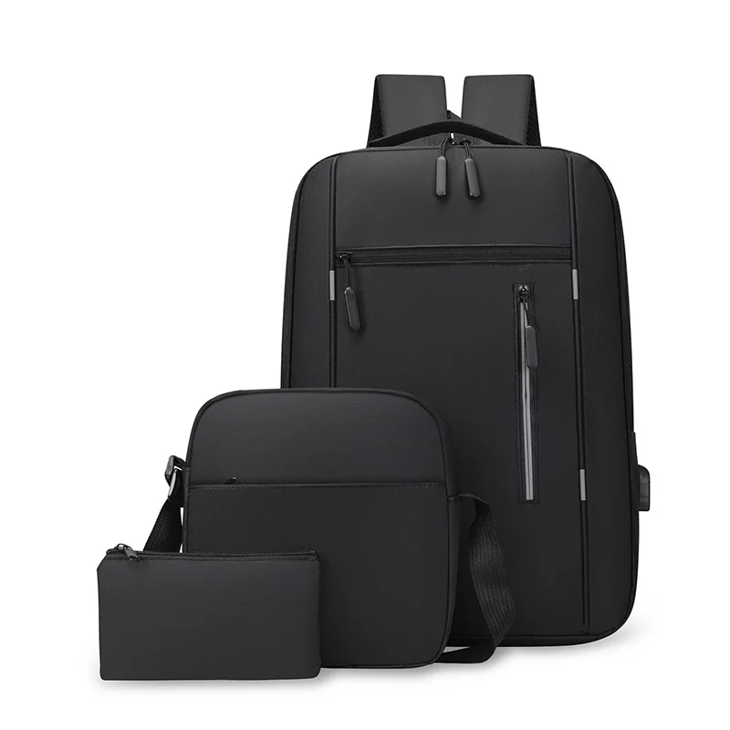 New Laptop Backpack three-piece business bag  sports backpack business computer bag travel backpack School bags
