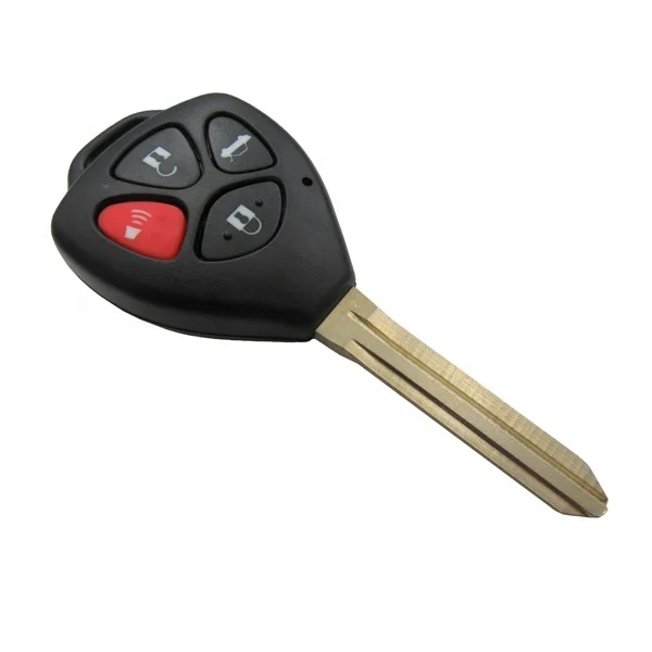 Toyot 3+1 buttons remote key shell with TOY43 blade for Toyot Car Key Shell Case Fob fits Corolla Camry Matrix Yaris RAV4