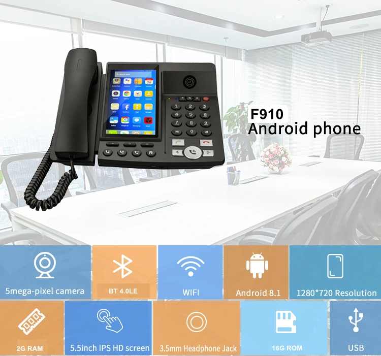 4G smart Fixed wireless home desktop telephone WiFi hotspot video calls portable Wireless phone   FWP F910