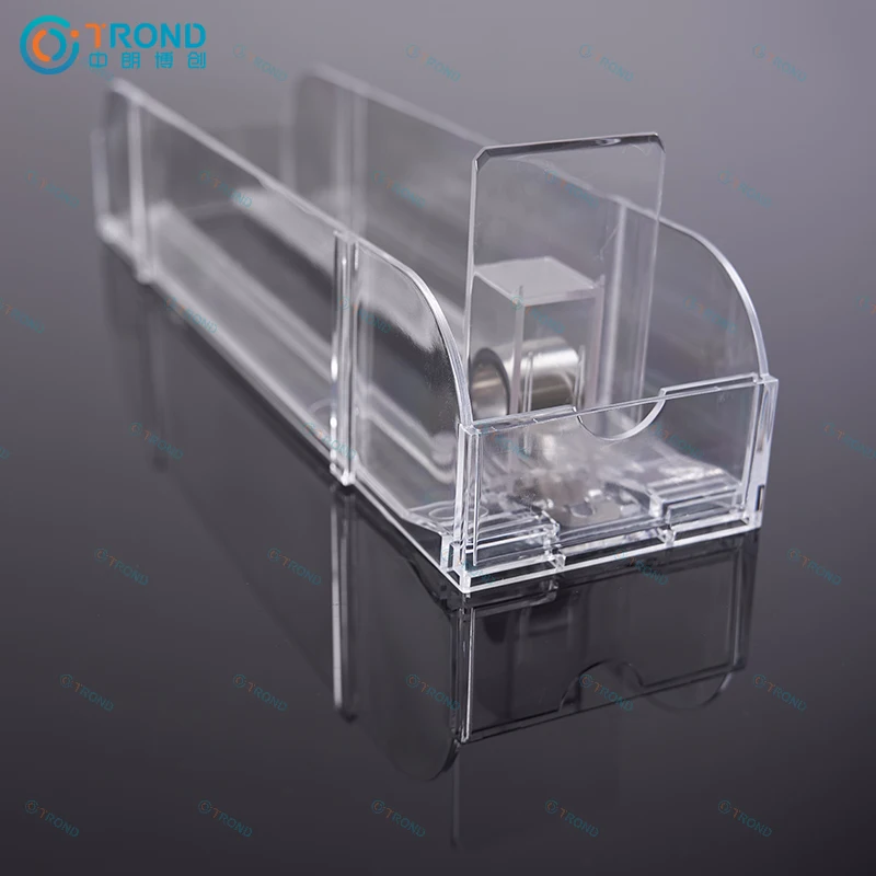 Drink Pusher Bottle Organizer Gravity Feed Roller Slides Shelf Pusher System for Refrigerator Shelf Glides Supermarket shelves