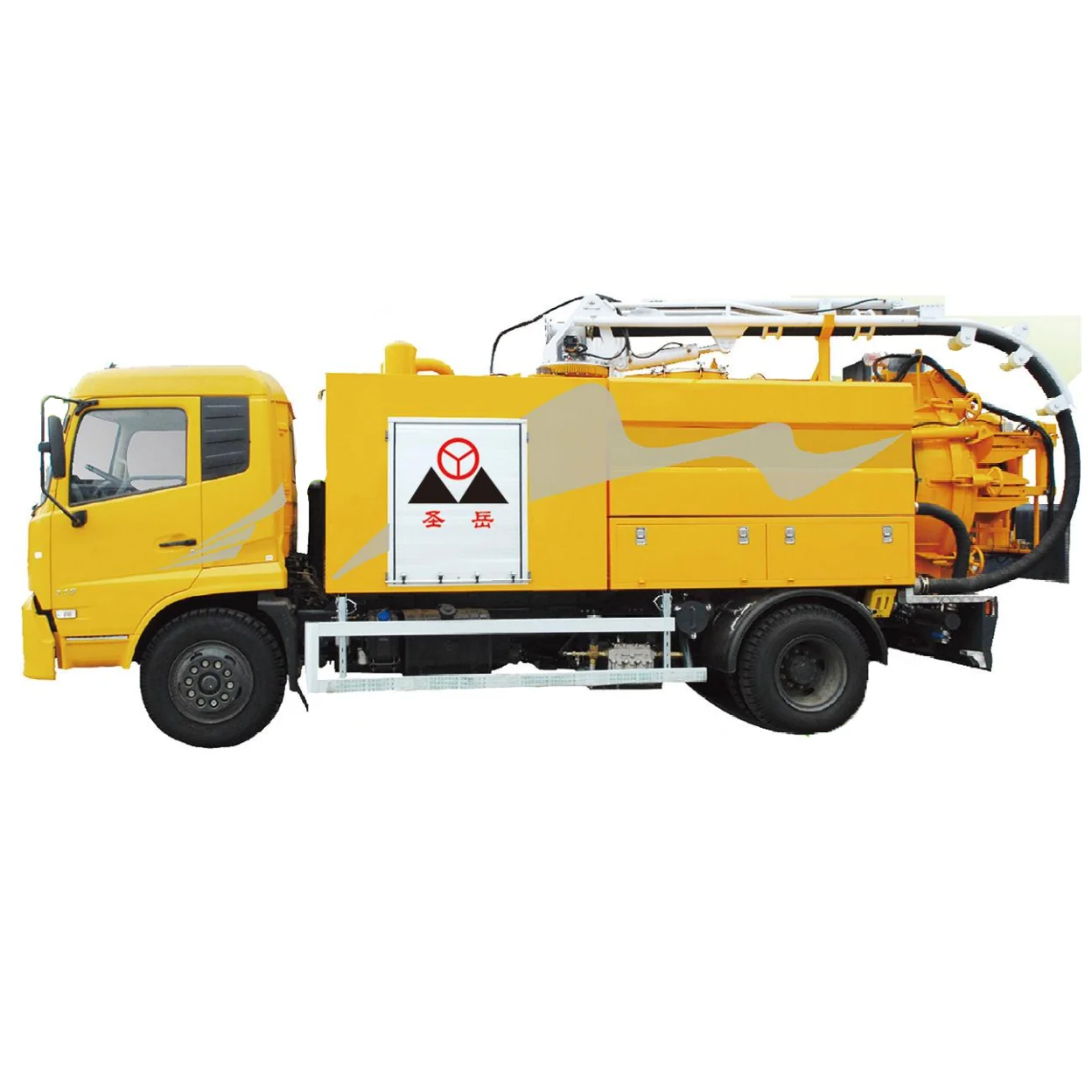 Подземная канализационная труба Dredge, всасывающая канализационная труба высокого давления, транспортное средство для промывки