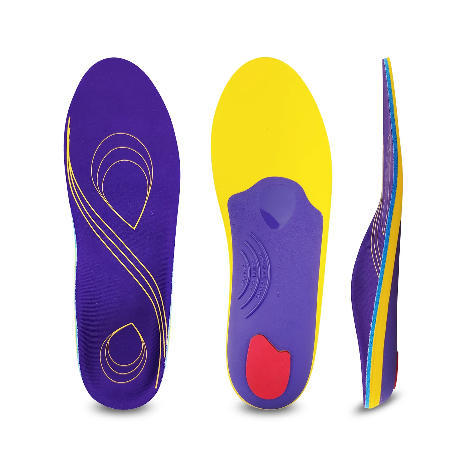 Arch Support Gel Insole Pair Pp Insert Arthritis Pain Relief Lift Up Plantaris Fasciitis Orthotic Insole