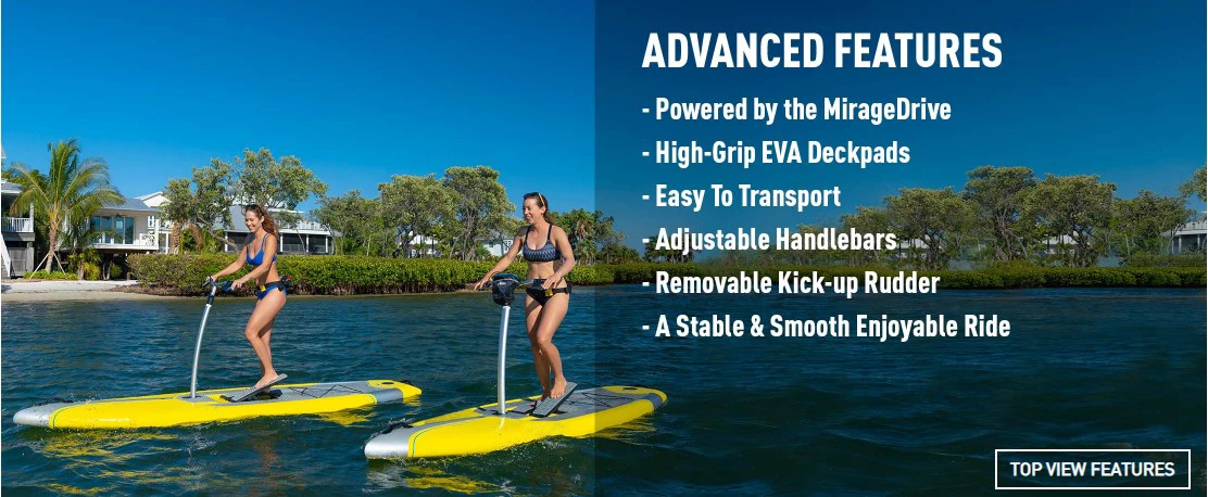 Quick Set Adjustable Handlebar water entertainment water bike pedal boats for sale