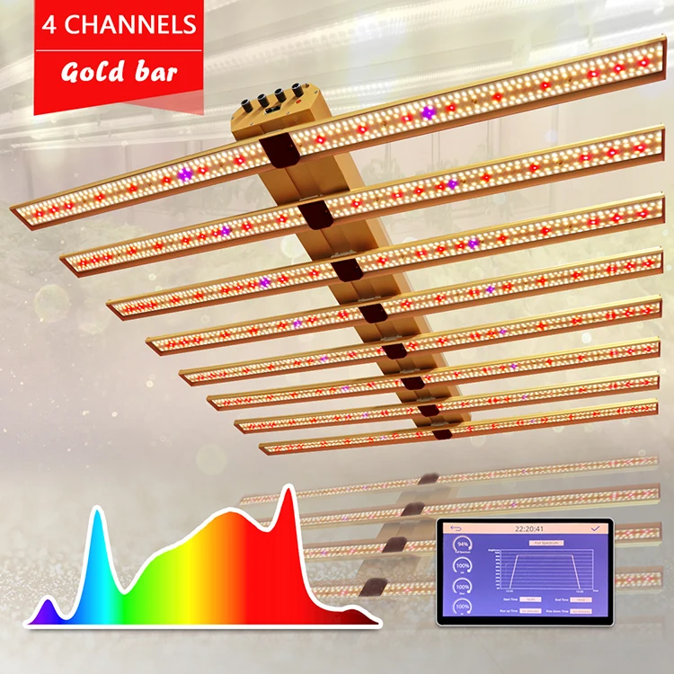 Umol umolol gold bar 4 channels multi-spectrum intelligent control manufacturer 1000w plant full spectrum indoor Led Grow light