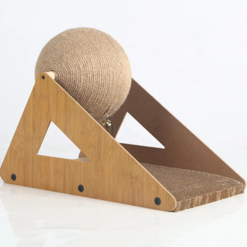 Custom 2-in-1 cat scratch cricket ball since hi cat toy teasing cat scratch board Claw sharpener can be grabbed and horizontal