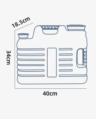 18L Outdoor Water Storage Bucket Drinking Water Car Travel Camping Portable Food Grade Plastic Bucket With Tap