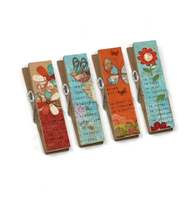 interesting owl promotional wooden clips,wooden clip magnet for decoration