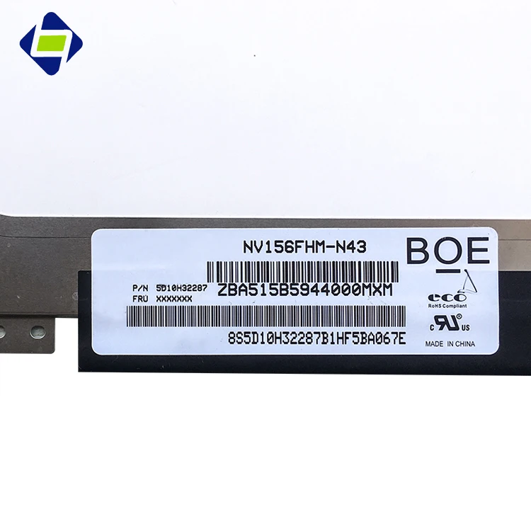 BOE original 15.6 inch edp 2 lane 30pin ips 920x1080 fhd lcd panel screen laptop lenovo display 15.6 led 30 pin NV156FHM-N43