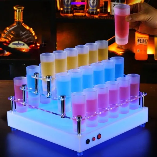 Bottle Demonstrator Nightclub krytox Cup holder Spring plastic cup holder