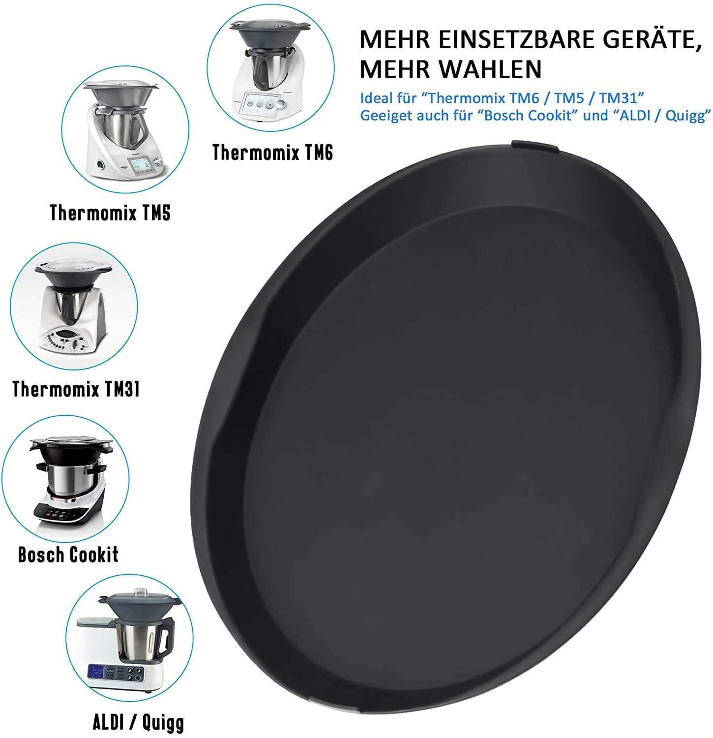 Silikonform Auflaufform kompatibel mit TM6/TM5/TM31, Zubehor zum Thermomix Varoma Silicone Steamer