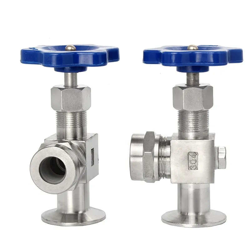 Stainless Steel 304 High Temperature Resistant Boiler Water Cork Liquid Level Gauge valve with Quartz Tube glass pipe