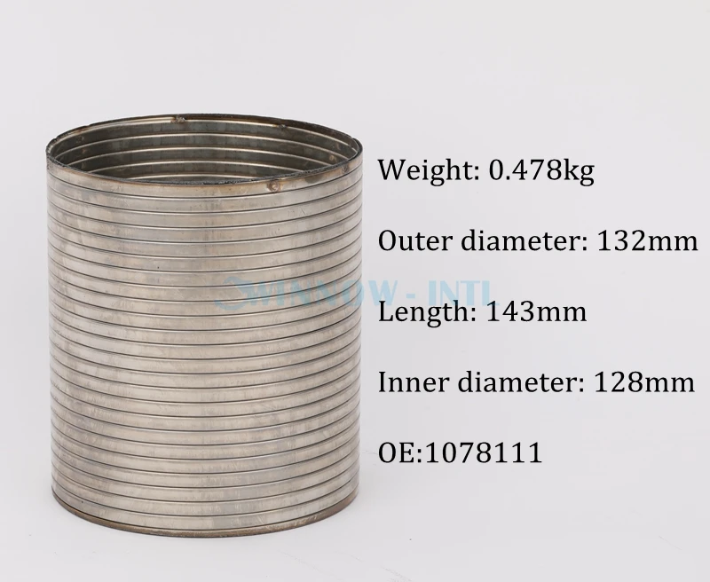 Stainless Steel Truck Flexible Interlock OE 1078111 Exhaust Pipe Connection Hose For VOLVO