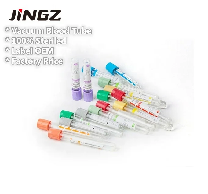 Medical vacuum blood collection tube Plain EDTA K3 Sodium Citrate Gel Heparin ESR Glucose vacutainer  tube