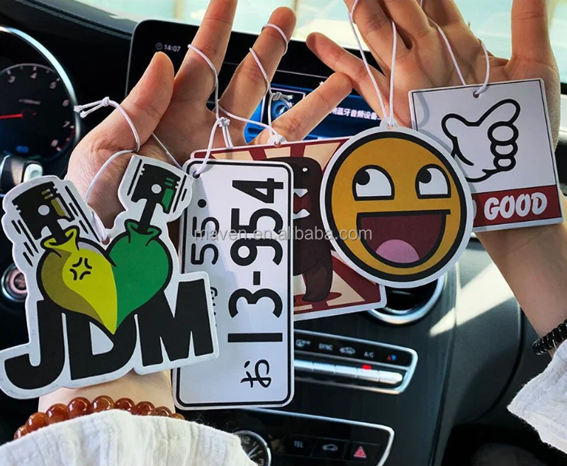 Paper Hanging Wakaba Japan Treefrog Leaf Hand Eatsleep Domo Kun JDM Air Freshener