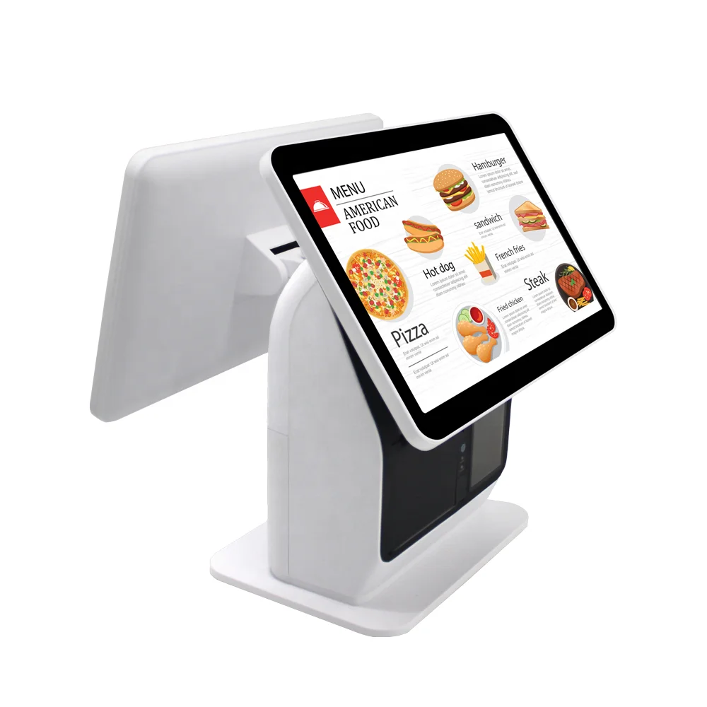 15.6 inch All In One POS Payment Kiosk Machine Self Service Ordering POS Terminal