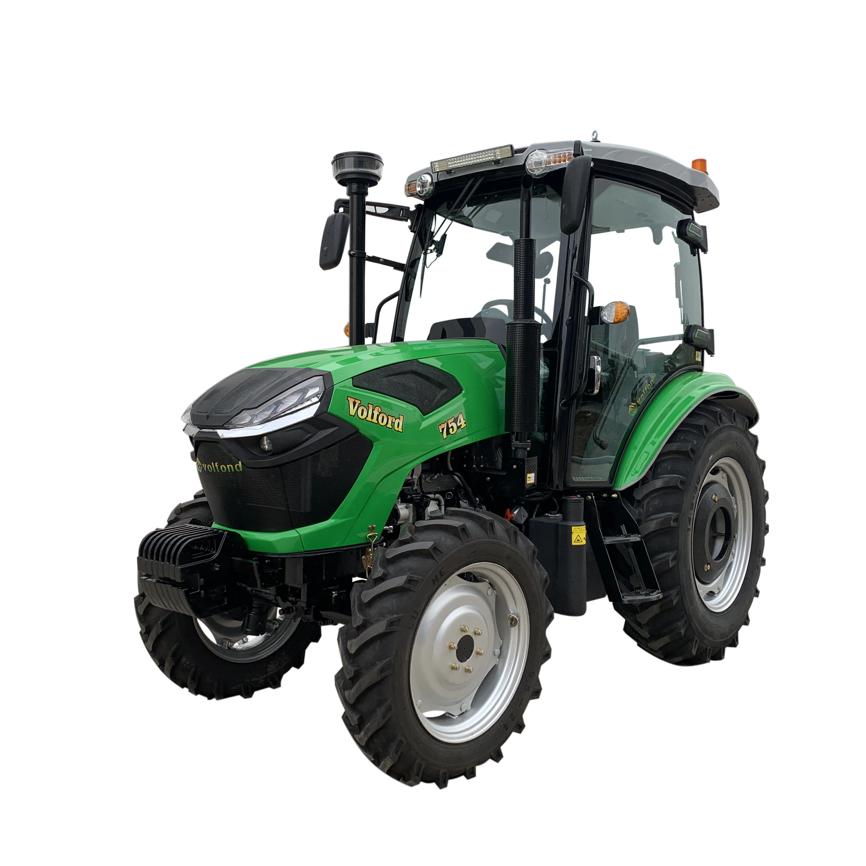 China Brand Agricultural Machinery YTO Engine Hydraulic Steering 4x4 75hp Farming Tractor with Cabin