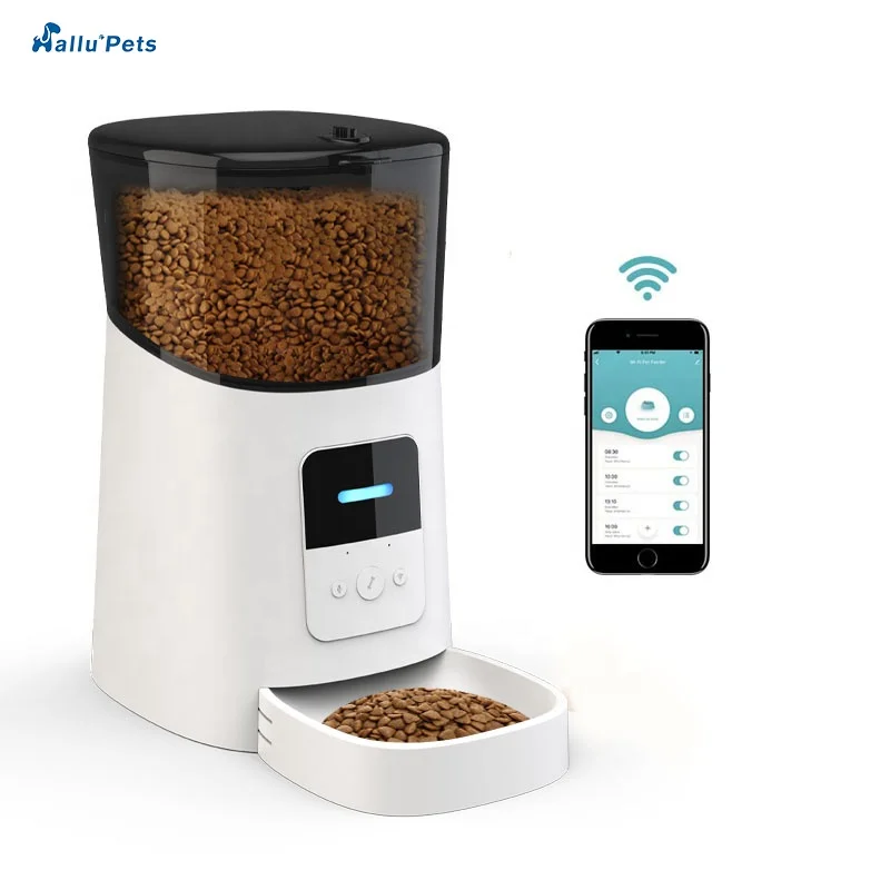 High Quality Automatic Wifi Smart Pet Feeder 6L Capacity Smart Pet Food Dispenser Automatic Feeder for Pets