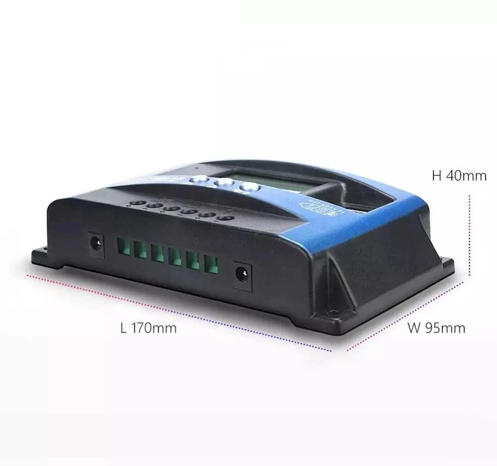 PWM 12V/24VDC двойной USB ЖК-дисплей солнечная панель регулятор батареи с нагрузкой 100A 60A 50A 40A 30A MPPT контроллер солнечного заряда