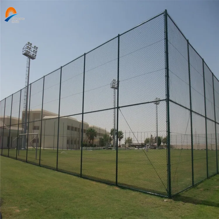 2mm 6ft 2.4m  Wire Diameter Diamond Mesh Chain Link Fabric Wire Mesh Fence