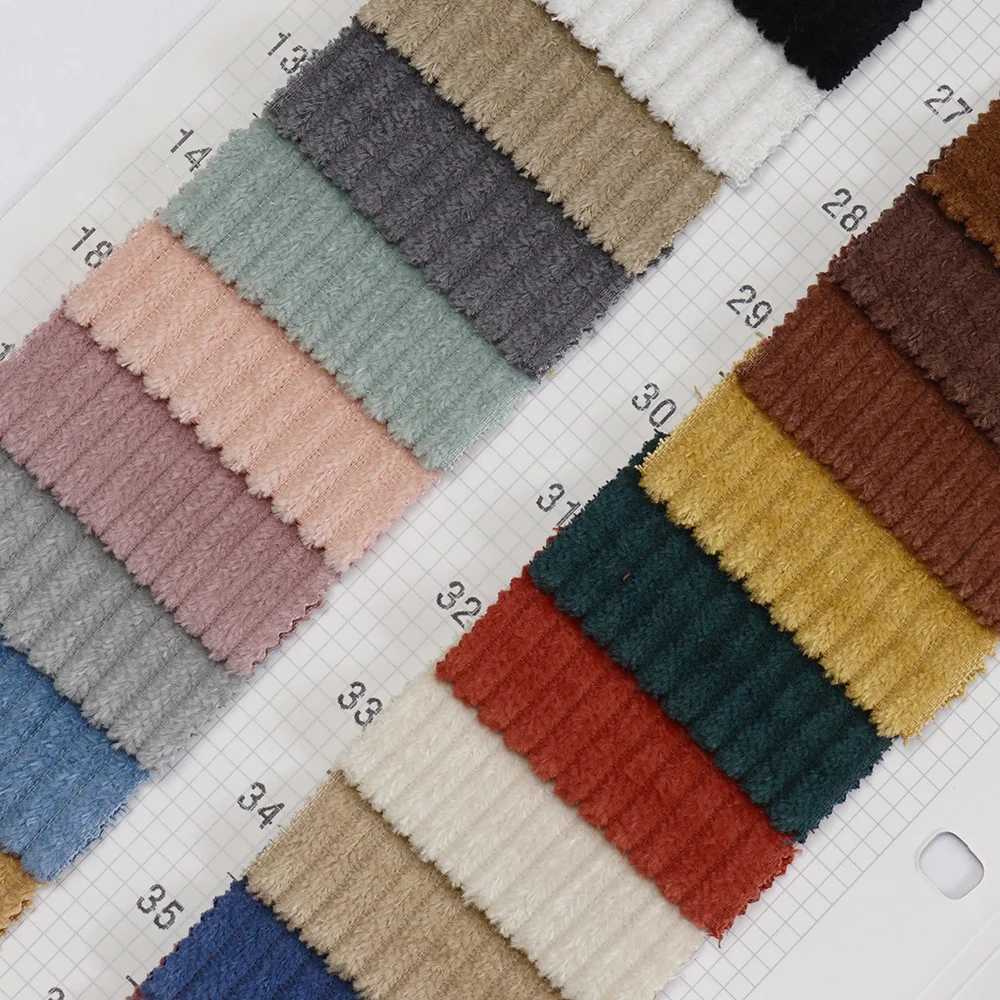 Многоцветная однотонная неэластичная Вельветовая ткань 4,5 Вт для дивана