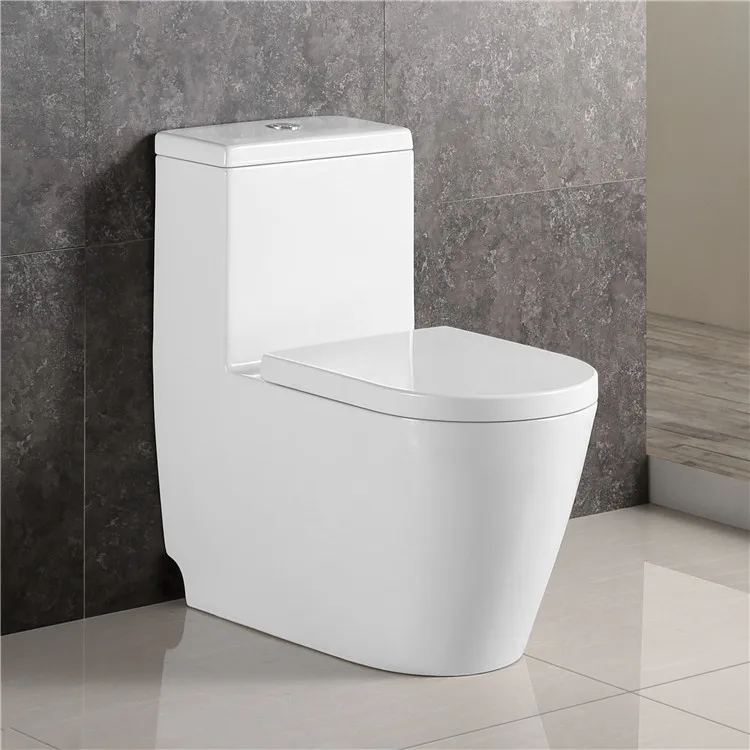 China supplier bathroom sanitary wares ceramic toilet wc dual-flush white one piece  toilet