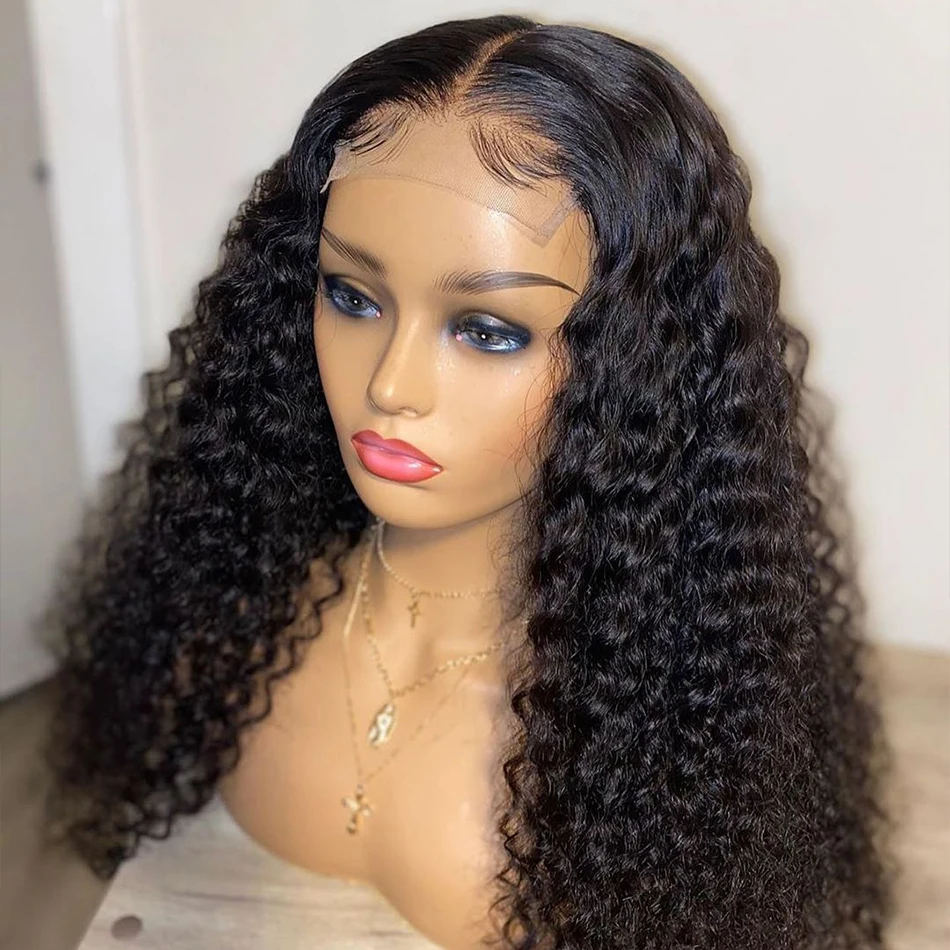 Human Hair Wigs Pre Plucked Brazilian Lace Front Wig  4x4 Closure Wig