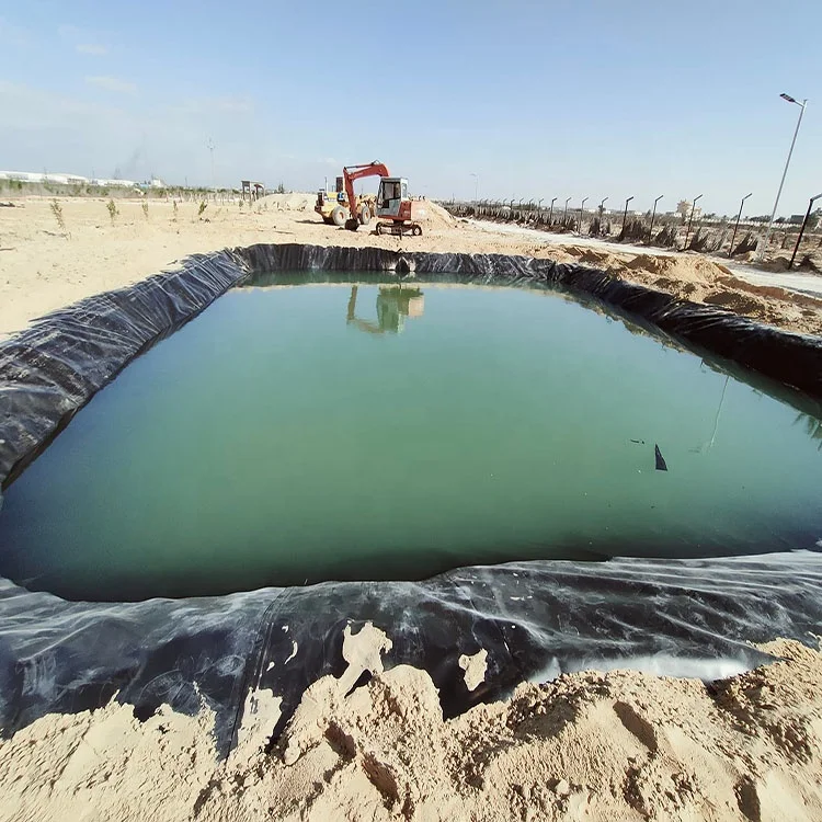 HDPE гидроизоляционный пластиковый геомембранный лист для аквакультуры Пруд Лайнер