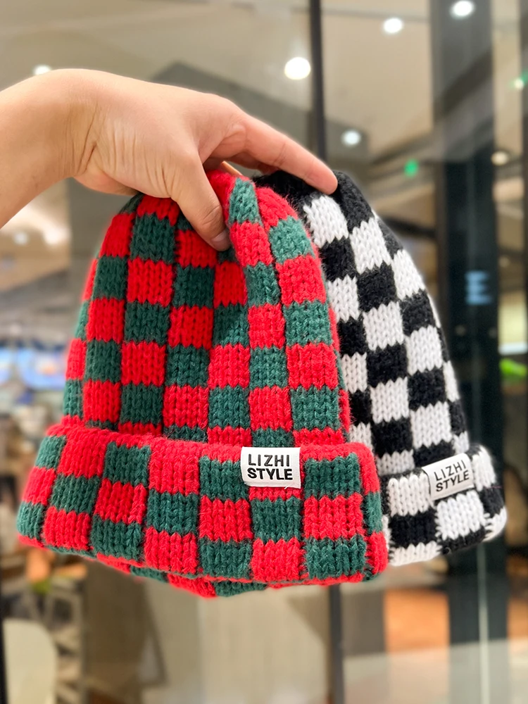 ChanBol Wholesale Christmas wool knitting winter knitted hat men beanies warm cap 100% wool beanie hat