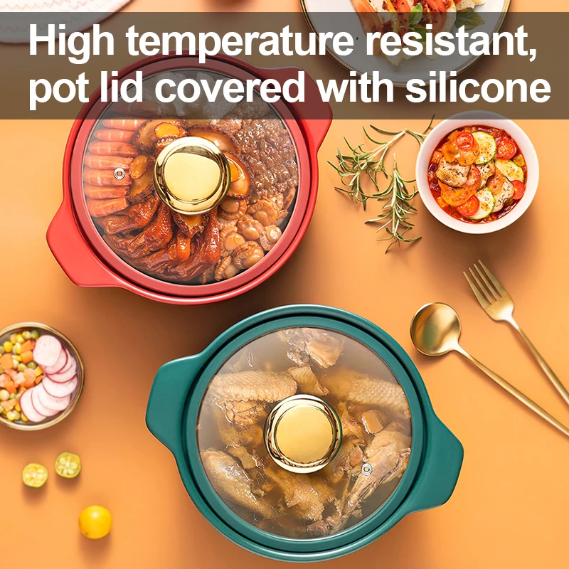 28cm 4L Two ears casserole Kitchen Tools Cooking Pots Cooking Casseroles with Lid