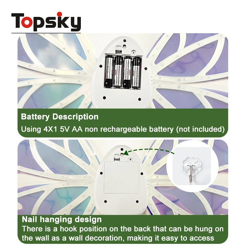 Creative Outdoor Play Electric Fairy Wing For Kids Play House Girls Led Light Shiny DIY Angel Butterfly Wings Toys Unusual Gifts