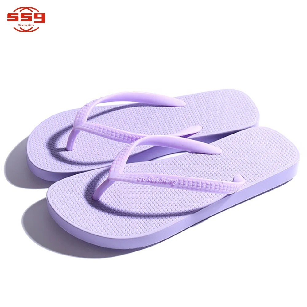 High Quality Promotional Custom Logo Advertising PVC Flip-flops Slippers Women Flip Flop Sandals