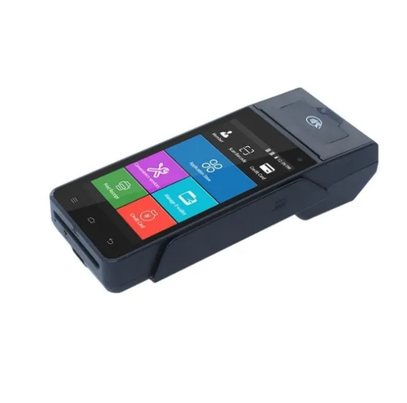 Портативный NFC Android smart POS-терминал Z90 с поддержкой печати и сканирования отпечатков пальцев PDA Z90