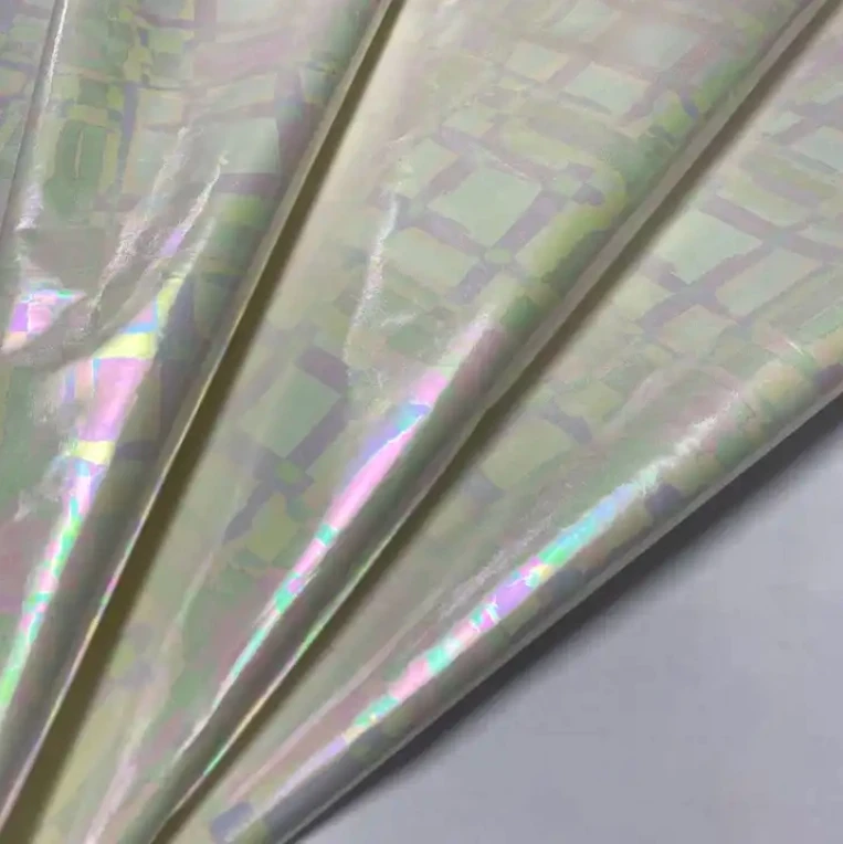 Customized 300T 50D SD Pongee Gold Stamping Bronzing Shimmer Fabric  100% Polyester Fabric PES Shiny Glitter Metallic Fabric