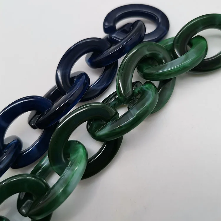 
Resin acrylic bag handle shoulder strap replacement chain, handbag decoration chain 