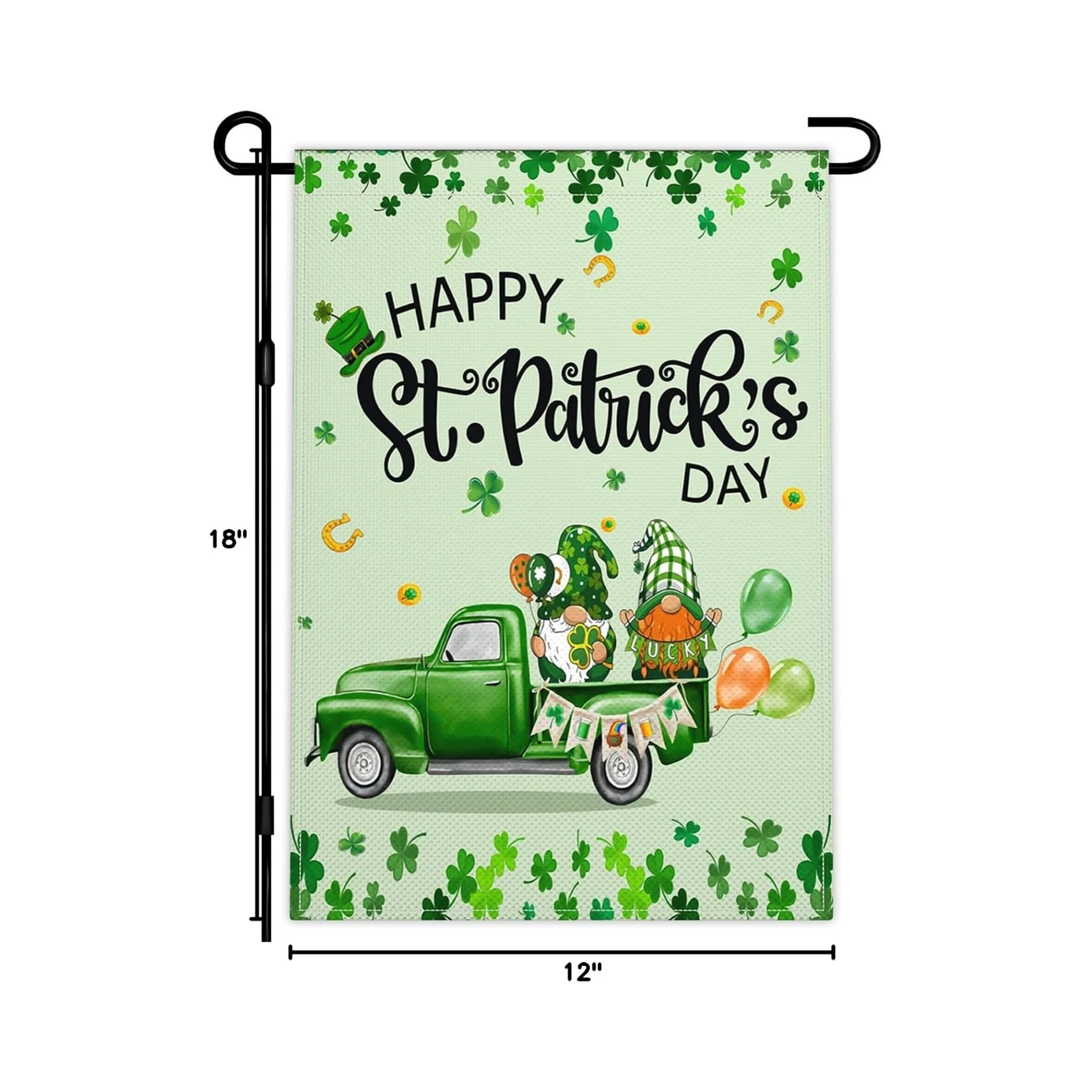 Customized 12*18inches 3 Ply Double Sided Printing Spring Garden Flag for yard decor