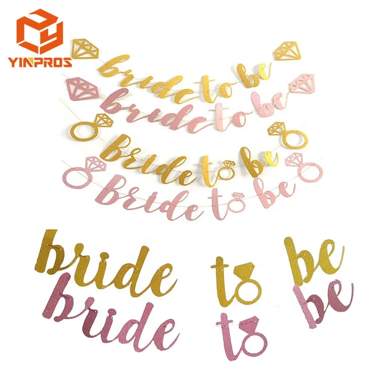Bachelorette party favor decorations bride to be banner for bridal shower wedding photo prop