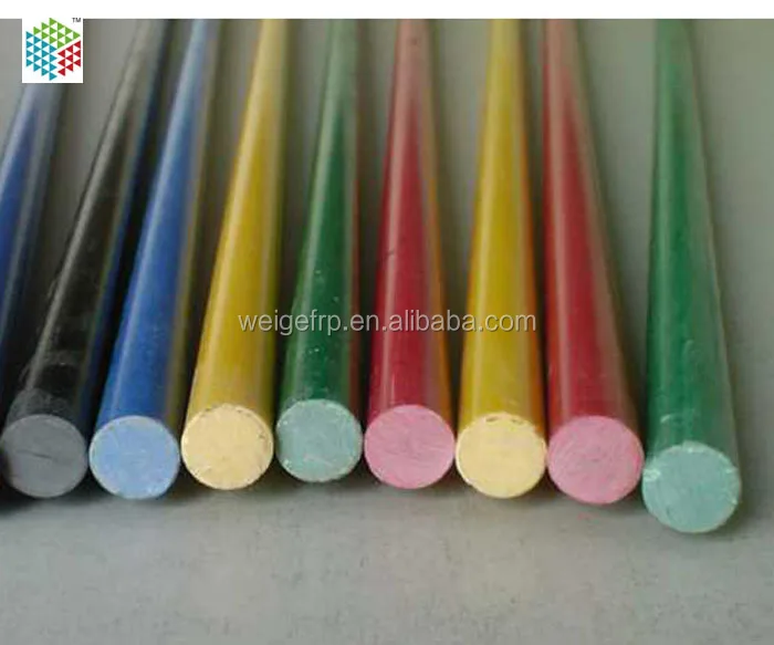 Colorful FRP GRP Fiberglass Solid Rod Bar Stake